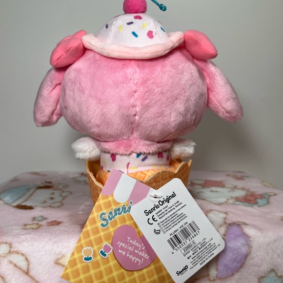 My Melody Ice Cream Parlor Sundae Plush - Sanrio -Full Size- Stuffed Plushie NWT - Picture 4 of 7